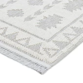 Trinket Serisi Krem Yumuşak Bukle Dekoratif Kilim T220B - 5