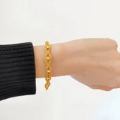 Dorika Bileklik 22 Ayar Altın Kaplama BLK-314 thumbnail 6