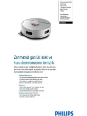 Philips HomeRun 3000 Serisi Aqua XU3000/02 Beyaz Akıllı Robot Süpürge - 2