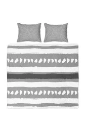 Borgo - Gri Çift Kişilik Nevresim Seti thumbnail 3