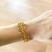 Altın Kaplama Hint İşi Kadın Bileklik BLK-833 - 3