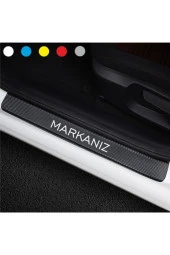 Fiat Linea İçin Uyumlu  Aksesuar Oto Bagaj Ve Kapı Eşiği özel yeni sticker Seti Karbon thumbnail 3