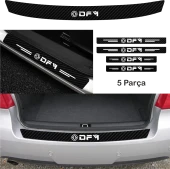 Dfm İçin Uyumlu  Aksesuar Oto Bağaj Ve Kapı Eşiği özel yeni sticker Set Karbon - 1