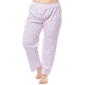 Seher Yıldız Bayan Desenli Uzun Anne Pijama Altı Düz Paça 020 - 1