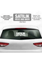 Kişiye Özel Satılık Yazısı Ve Telefon Numaranız Beyaz - 1