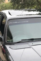 Herkes Kaybettiğine Yansın Sen Benden Başla Özel Yazı Oto özel yeni sticker 40*3 Cm - 1