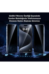 İphone 11 Pro Max Hayalet Cam Ekran Koruyucu Tam Kaplayan Otomatik Hizalamalı Toz Önleyici Hd cam - 4