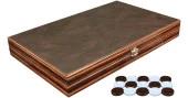 Yenigün Premium Deri Tavla Abanoz thumbnail 1