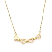 Altın Kaplama Açılabilir Yonca Kadın Kolye KLY-416 thumbnail 4