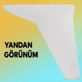 20'li Set Aspen Lüks Mobilya Koltuk Kanepe Tv Ünitesi Yükseltme Destek Ayağı 12 cm Beyaz Ayakları - 4