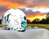 Sway 715 Şeffaf Vizörlü Yarım Motosiklet Scooter Kaskı S Beden Iris White Blue - 3