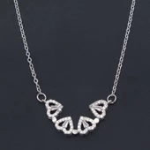 Çelik Kolye, Yonca Kolye, Paslanmaz Çelik Kadın Kolye KLY-395 thumbnail 5