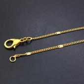 Çelik Zincir Altın Kaplama Ezmeli Model ZN-192 thumbnail 5