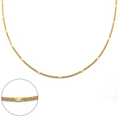 Çelik Zincir Altın Kaplama Ezmeli Model ZN-192 thumbnail 1
