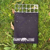 Kamp Ayısı® OpenAirWire™Taşıma Çantalı Paslanmaz Çelik 13 Cm X 13 Cm 62 Gram Kare Bushcraft Izgara Teli - 6