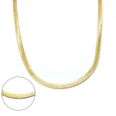 Çelik İtalyan Zincir Altın Kaplama 5 MM ZN-142 - 1