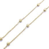 Çelik Zincir Altın Kaplama Küçük Toplu Model - ZN-222 thumbnail 3