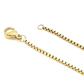 FerizZ Altın Kaplama 1mm Kalınlık Unisex İnce Zincir 45 cm ZN-239 thumbnail 5