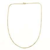 FerizZ Altın Kaplama 1mm Kalınlık Unisex İnce Zincir 45 cm ZN-239 thumbnail 3