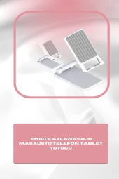 Qpen EH101 Katlanabilir Masaüstü Telefon Tablet Tutucu - 2