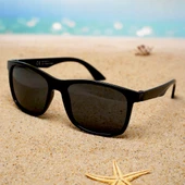 Di Caprio DC19817 Organik Camlı UV400 Siyah Erkek Güneş Gözlüğü - 4