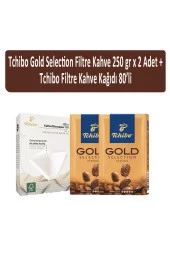 Tchibo Gold Selection Filtre Kahve 250 gr x 2 Adet + Tchibo Filtre Kahve Kağıdı 80'li - 1