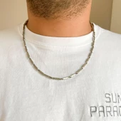 Çelik Zincir 316L İşlemeli Erkek Model ZN-257 thumbnail 2