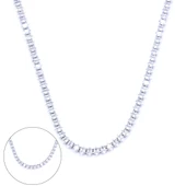 Su yolu Kolye 316L Çelik Baget Zirkon Taşlı Kolye ZN-167 thumbnail 1