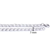 Çelik Zincir Kolye 316L Figaro Model 5 MM - ZN-284 thumbnail 4