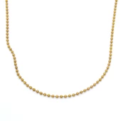 Çelik Zincir Altın Kaplama Küçük Toplu Zincir 2 MM ZN-303 thumbnail 5