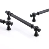 Çınar 192 mm Siyah Mobilya Metal Kulp Mutfak Çekmece Dolap Dolabı Kapak Kulpları Kulbu Kulpu 192 mm thumbnail 9