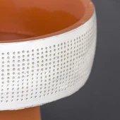 Euro Flora Delikli Beton Saksı Beyaz 19.5X16.5 cm - 2