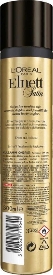 L'Oréal Paris Elnett Güçlü Tutuş ve Ekstra Hacim Saç Spreyi thumbnail 3