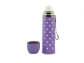 Sema Baby Puantiyeli Bebek Termosu 500 ml - Mor - 1
