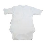 Sema Baby Yarım Kol Kaşkorse Badi (Body) - Beyaz  6-12 Ay - 2