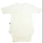 Sema Baby Yarım Kol Kaşkorse Badi (Body) - Ekru  18-24 Ay - 2