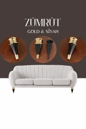 Zümrüt Gold Siyah Mobilya Koltuk Ayağı Chester Komidin Tv Ünitesi Vestiyer Ayağı 17 Cm 16 Adet thumbnail 2