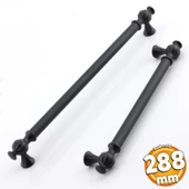 Çınar 288 mm Siyah Mobilya Mutfak Metal Dolabı Kulp Çekmece Dolap Kapak Kulpu Kulpları Kulbu 288 mm - 1