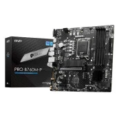 MSI PRO B760M-P Intel B760 LGA1700 DDR5 6800MHz (OC) VGA/HDMI/DP M.2 RGB mATX Anakart - 1