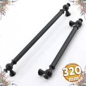 Çınar 320 mm Siyah Mobilya Çekmece Dolap Mutfak Metal Dolabı Kulp Kapak Kulpu Kulpları Kulbu 320 mm - 1
