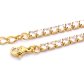 Su Yolu Kolye Altın Kaplama Zirkon Taşlı 60 CM ZN-168 thumbnail 3