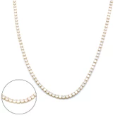 Su Yolu Kolye Altın Kaplama Zirkon Taşlı 60 CM ZN-168 thumbnail 1