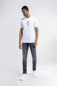 Loft 2035055 Beyaz Erkek Regular Fit Bisiklet Yaka  Normal Kesim Loft Logo Yazı Baskılı %100 Pamuk Tşört - 2