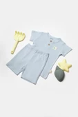 Bebek Şort ve Tişört Takımı, %50 Bambu - %50 Organik Pamuk, Bebek ve Yenidoğan Serisi - CSYB9043 - 1