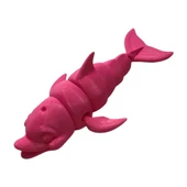 3D Hareketli Gülen Yunus Figürlü Oyuncak - Pembe - 1