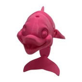3D Hareketli Gülen Yunus Figürlü Oyuncak - Pembe - 5