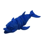 3D Hareketli Gülen Yunus Figürlü Oyuncak -Lacivert thumbnail 1