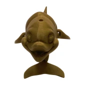 3D Hareketli Gülen Yunus Figürlü Oyuncak - Altın Kahve - 4