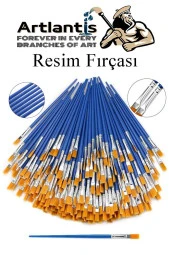 Resim Fırçası 10 Adet Sentetik Fırça Ekonomik Suluboya Akrilik Boya Guaj Boya Yağlı Boya Resim Boyama - 4