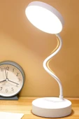 Şarjlı Dokunmatik LED Masa Lambası – 20 LED, 3 Renk Ayarlı Okuma Işığı, Ayarlanabilir Gövdeli Lamba - 3